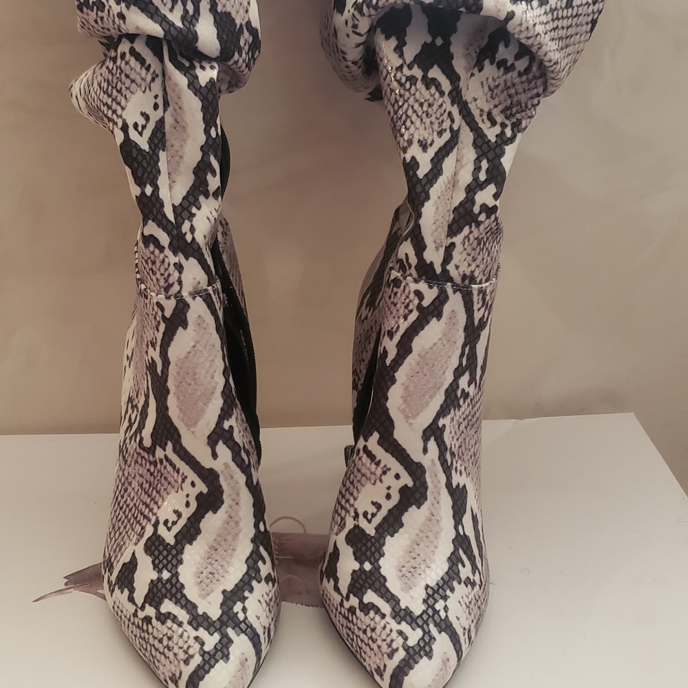 Jessica Simpson Over the Knee Snakeskin Boots